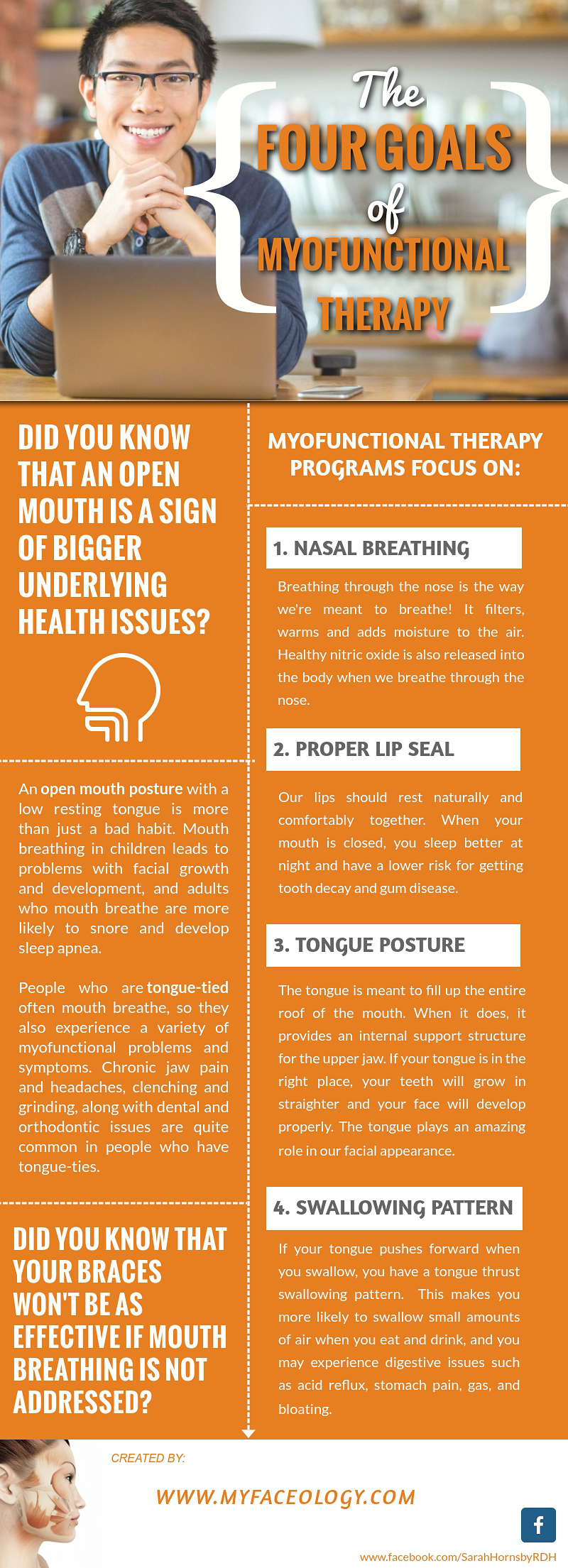 myofunctional therapy infographic